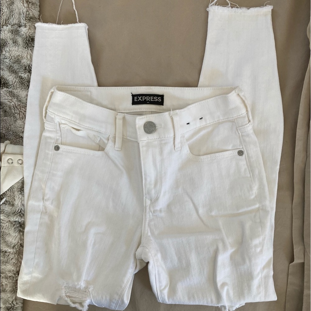 NWOT EXPRESS Mid-rise Stretch Jean Leggings, Size 0.